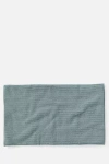 Coyuchi Temescal Organic Cotton Rib Bath Mat In Blue