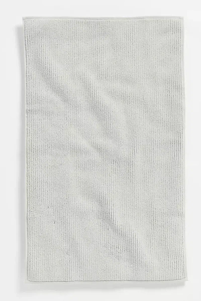 Coyuchi Temescal Organic Ribbed Bath Mat In Gray