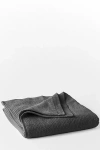 Coyuchi Temescal Organic Ribbed Bath Towel In Black