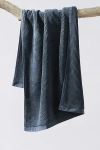 Coyuchi Temescal Organic Ribbed Bath Towel In Blue