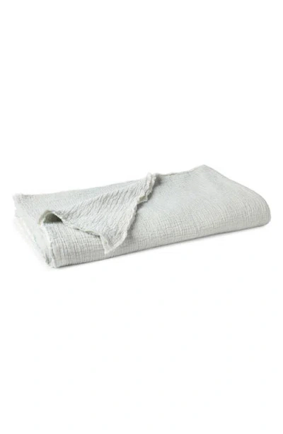 Coyuchi Topanga Organic Cotton Matelassé Bed Blanket In Gray