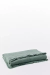 Coyuchi Topanga Organic Matelasse Blanket In Green