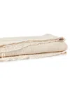 Coyuchi Topanga Solid Organic Matelasse Blanket In Undyed