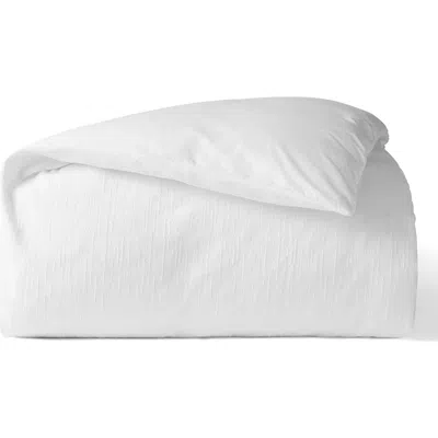 Coyuchi Toro Canyon Organic Cotton Duvet Cover In White