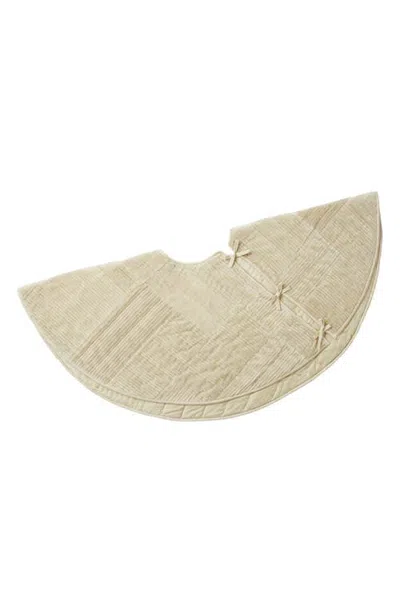 Coyuchi Velvet Ridge Organic Cotton Christmas Tree Skirt In Neutral