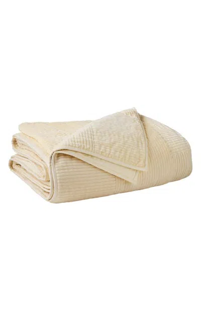 Coyuchi Velvet Ridge Organic Cotton Quilt In Brown