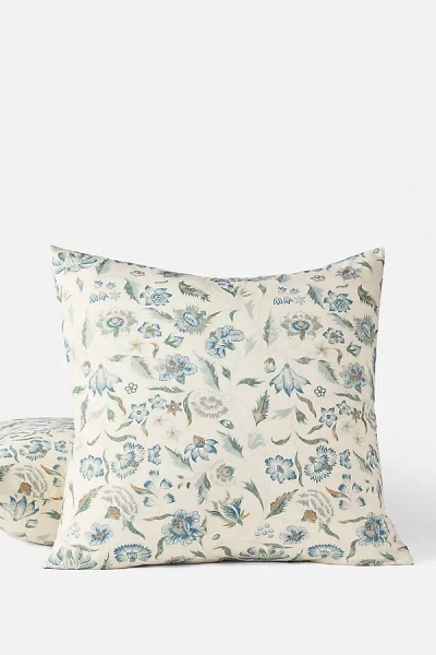 Coyuchi Viola Organic Print Euro Sham In Multi