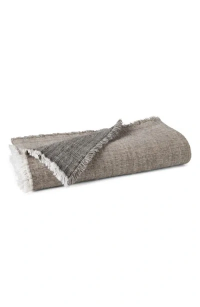 Coyuchi Willow Organic Wool & Cotton Throw Blanket In Brown