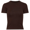 Cozi Womens  Baby T-shirt In Brown