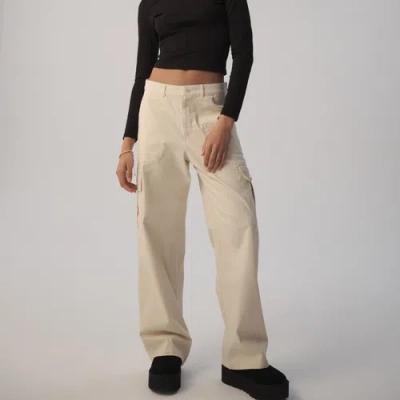 Cozi Womens  Cargo Pants In White