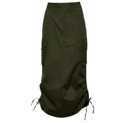 Cozi Womens  Farah Cargo Skirt In Forest Green