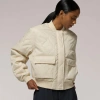 Cozi Womens  Naomi Bomber Jacket In Neutral