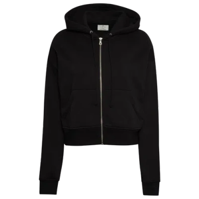Cozi Womens  Pherin French Terry Full-zip Jacket In Black
