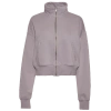 Cozi Womens  Pherin French Terry Full-zip Jacket In Purple