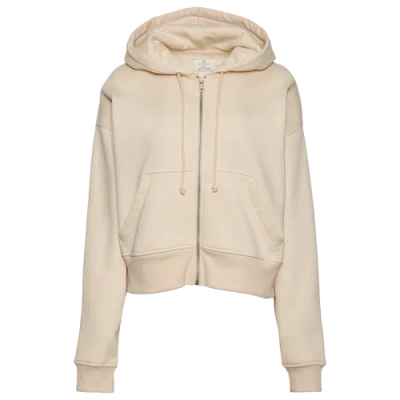 Cozi Womens  Yabsia Full-zip Hoodie In Tan