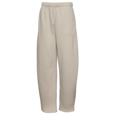 Cozi Womens Fleece Barrel Leg Pants In Neutral
