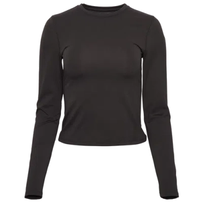 Cozi Womens Yuli Ribbed Long Sleeve T-shirt In Blue