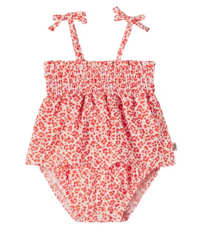 Cozmo Baby Granny Leopard-print Cotton Dress In Multi