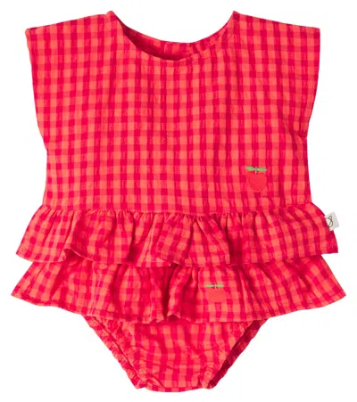 Cozmo Baby Lua Top And Coral Bloomers Set In Pink