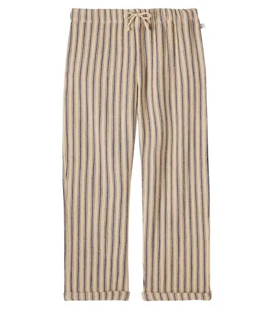 Cozmo Kids' Enzo Striped Cotton Pants In Pattern