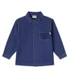Cozmo Greg Cotton Denim Shirt In Blue