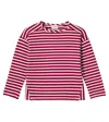 Cozmo Joel Striped Cotton Jersey Top In Multi