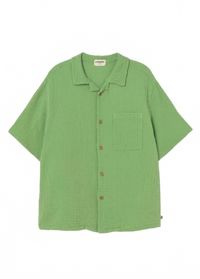 Cozmo Kid's Abel Short Sleeve Shirt In Green
