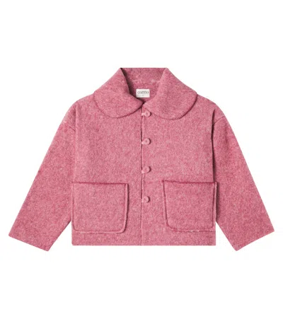 Cozmo Kids' Manisa Melange Jacket In Pink