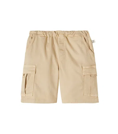 Cozmo Kids' Vincent Twill Cargo Shorts In Sand