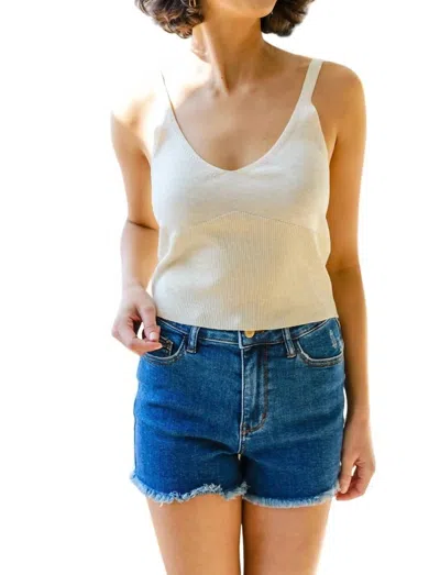 Cozy Casual Best Part Tank In Natural In Beige