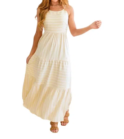 Cozy Casual Can't Buy Me Love Maxi Dress In Beige In Yellow