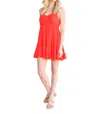 Cozy Casual Got The Glow Dress In Red In Pink
