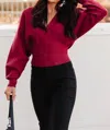 COZY CASUAL SHOW STOPPER SWEATER IN BURGUNDY