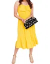 Cozy Casual Warmer Days Ahead Midi Dress In Yellow In Yellow