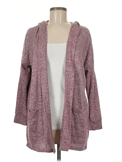 Pre-owned Cozy Casuals Cardigan Sweater In Burgundy