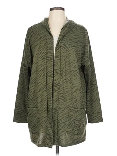 Pre-owned Cozy Casuals Cardigan Sweater In Green
