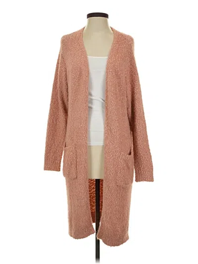 Pre-owned Cozy Casuals Cardigan Sweater In Pink