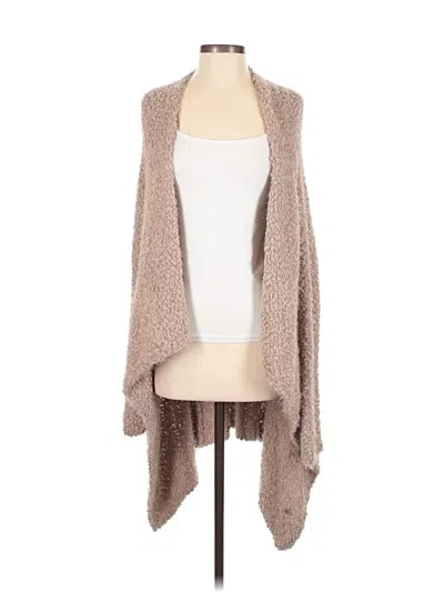 Pre-owned Cozy Casuals Cardigan Sweater In Tan