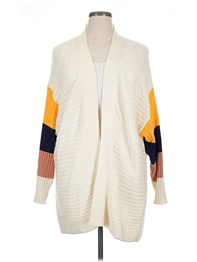 Pre-owned Cozy Casuals Cardigan Sweater In White