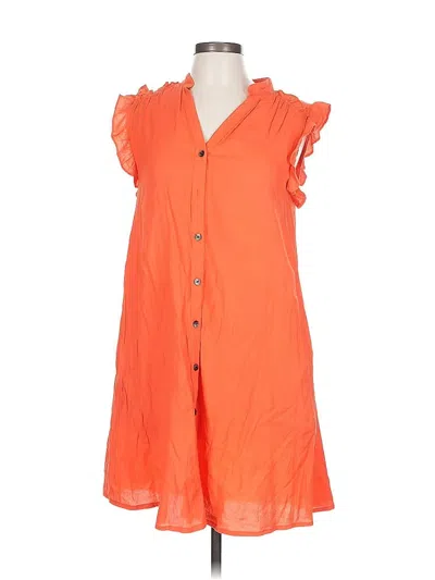 Pre-owned Cozy Casuals Casual Dress In Orange