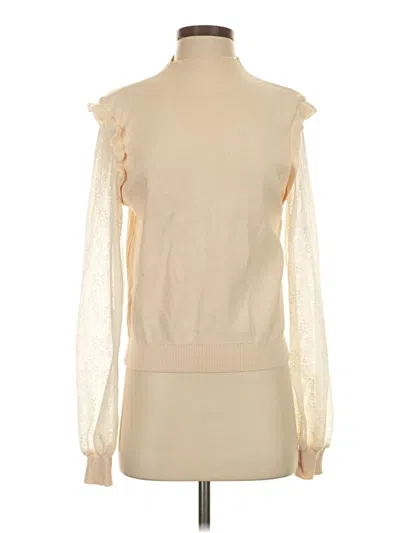 Pre-owned Cozy Casuals Long Sleeve Top Tan Turtleneck Tops