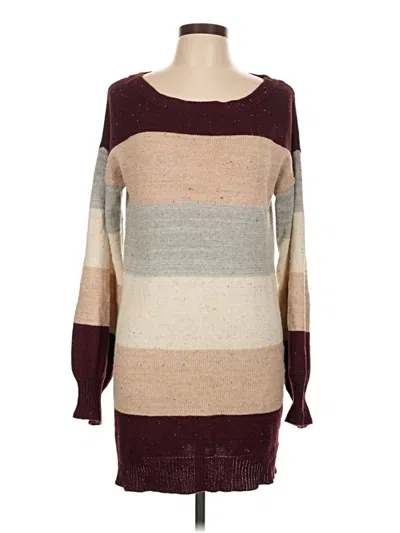 Pre-owned Cozy Casuals Pullover Sweater In Burgundy