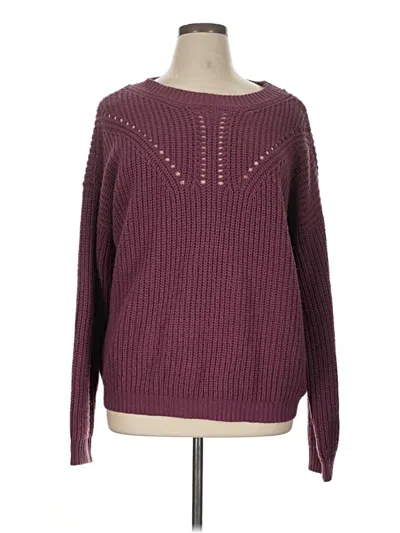 Pre-owned Cozy Casuals Pullover Sweater In Burgundy