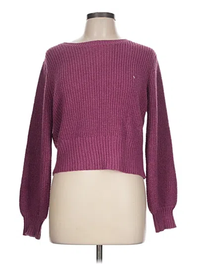 Pre-owned Cozy Casuals Pullover Sweater In Purple