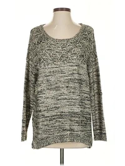 Pre-owned Cozy Casuals Pullover Sweater In Silver