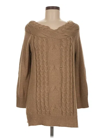 Pre-owned Cozy Casuals Pullover Sweater In Tan