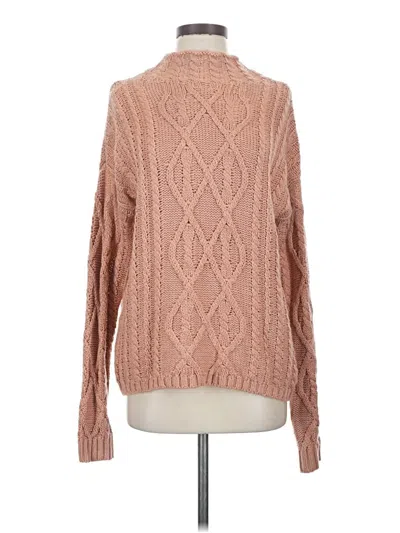 Pre-owned Cozy Casuals Turtleneck Sweater In Pink