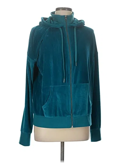 Pre-owned Cozy Casuals Zip Up Hoodie In Blue