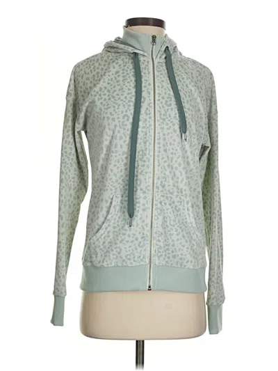Pre-owned Cozy Casuals Zip Up Hoodie In Green