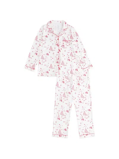 Cozy Crew Club Kids' Christmas-print Pyjama Set In Multi